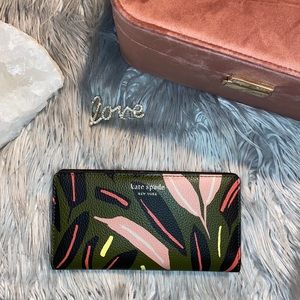 Kate Spade Leather Eva Modern Slim Bi-Fold Wallet